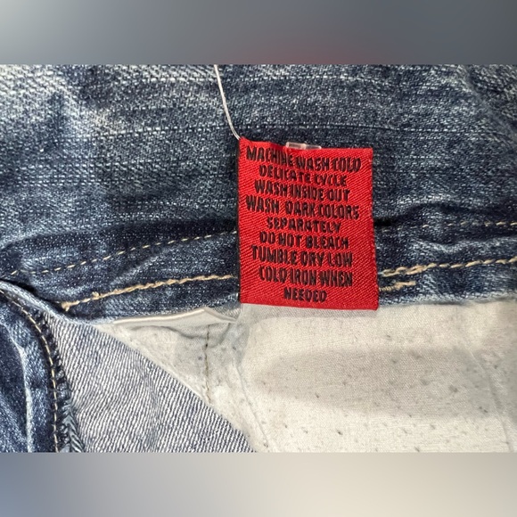 Vintage Le Jean De Marithe Francois Girbaud Jean Shorts Cargo Velcro Denim - Picture 11 of 14